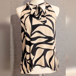 NWOT Sanctuary Black and Cream Asymmetrical Camisole Medium